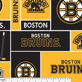 Boston Bruins - NHL Fleece Print - Patchwork