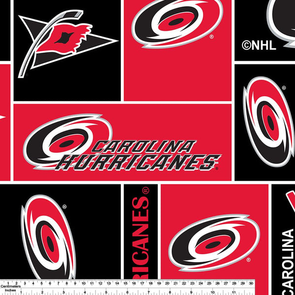 Carolina Hurricanes - NHL Fleece Print - Patchwork
