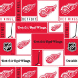 Detroit Red Wings - NHL Fleece Print - Patchwork