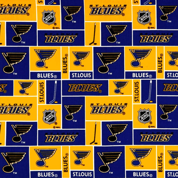 St. Louis Blues - NHL Fleece Print - Squares