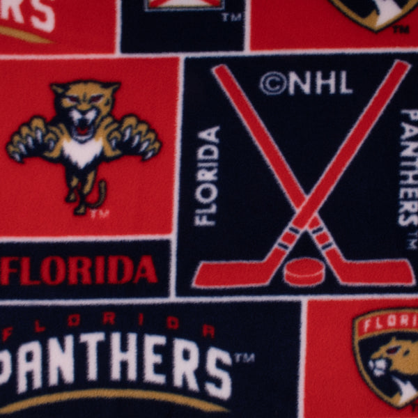 Florida Panthers - NHL Fleece Print - Squares