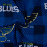 Blues de St-Louis - Molleton imprimé LNH - Carreaux Buffalo - Bleu