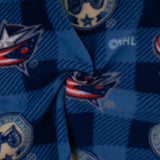 Blue Jackets de Columbus - Molleton imprimé LNH - Carreaux Buffalo - Bleu