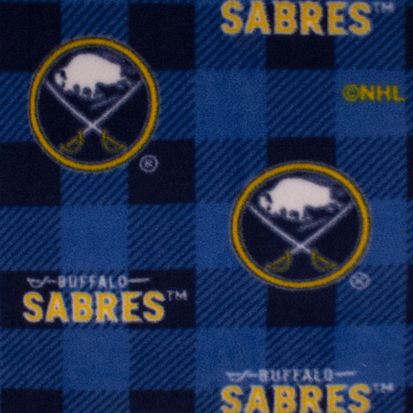 Buffalo Sabres - NHL Fleece Print - Buffalo plaid - Blue