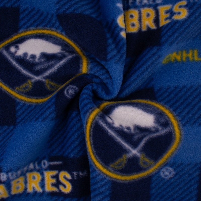 Sabres de Buffalo - Molleton imprimé LNH - Carreaux Buffalo - Bleu