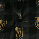 Vegas Golden Knights - NHL Fleece Print - Buffalo plaid - Black