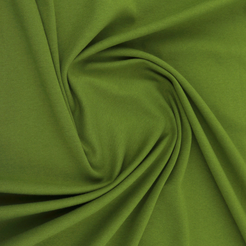 ORGANIC Cotton Lycra Solid Knit - Green – Fabricville