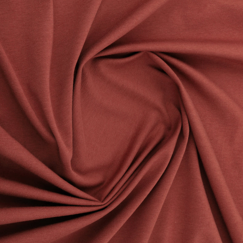 ORGANIC Cotton Lycra Solid Knit - Burnt orange – Fabricville