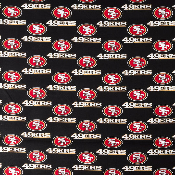 49ers de San Francisco - Coton imprimé de la LNF