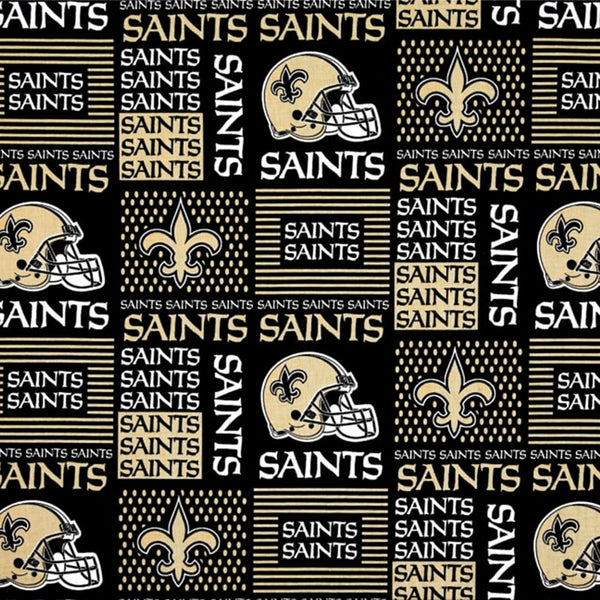 Saints de la Nouvelle-Orléans - Coton imprimé de la LNF