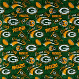 Green Bay Packers flags - NFL cotton prints