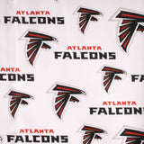 Falcons d'Atlanta - Coton imprimé de la LNF - Logo - Blanc