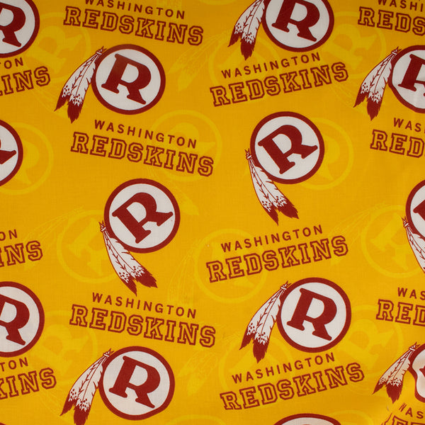 Redskins de Washington - Coton imprimé de la LNF -Logo - Jaune