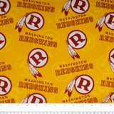 Redskins de Washington - Coton imprimé de la LNF -Logo - Jaune