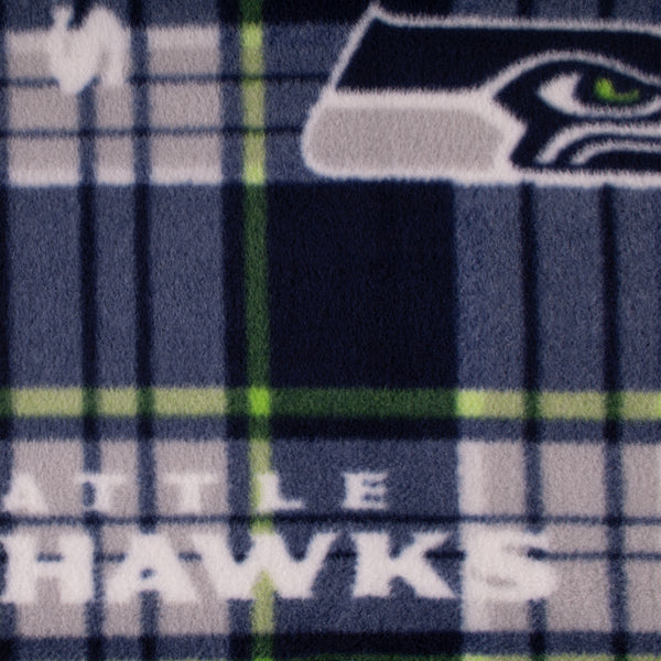 Seattle Hawks NFL fleece - Plaids - Blue