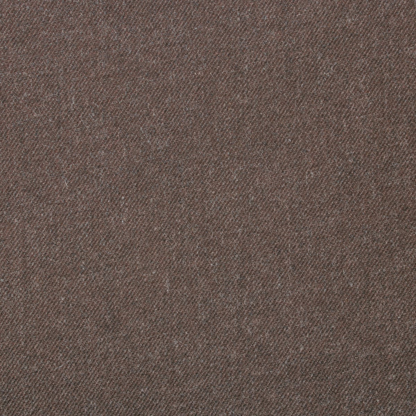 FLANNEL Brushed Twill Suiting - Chocolate