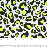 FLUORESCENT Cotton Lycra Knit - Leopard - Yellow