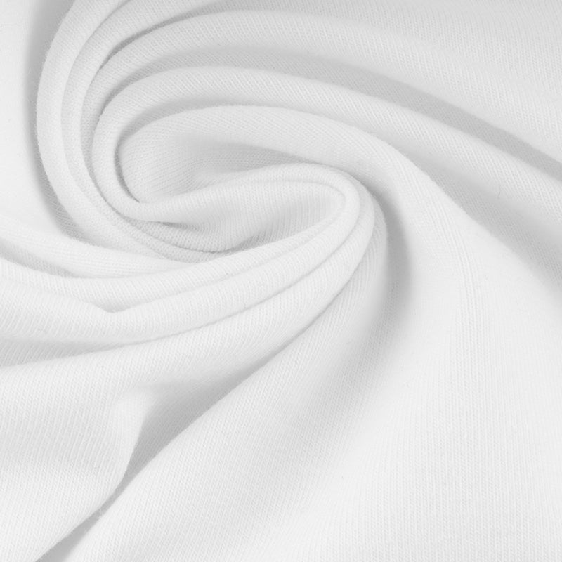 Heavy Cotton Lycra Knit - White