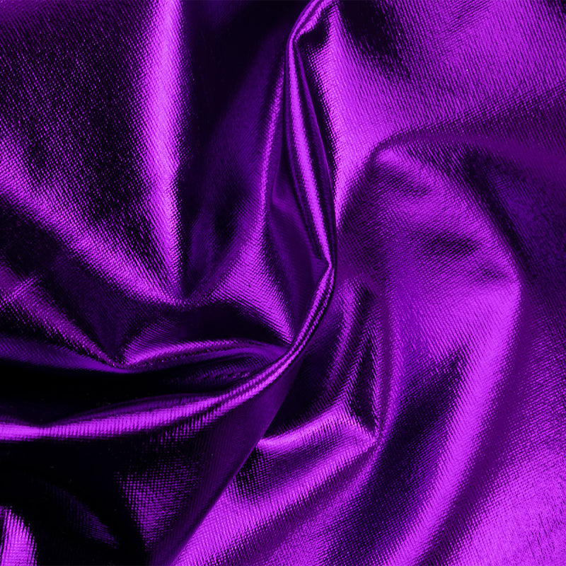 Foil Stretch Knit - Purple