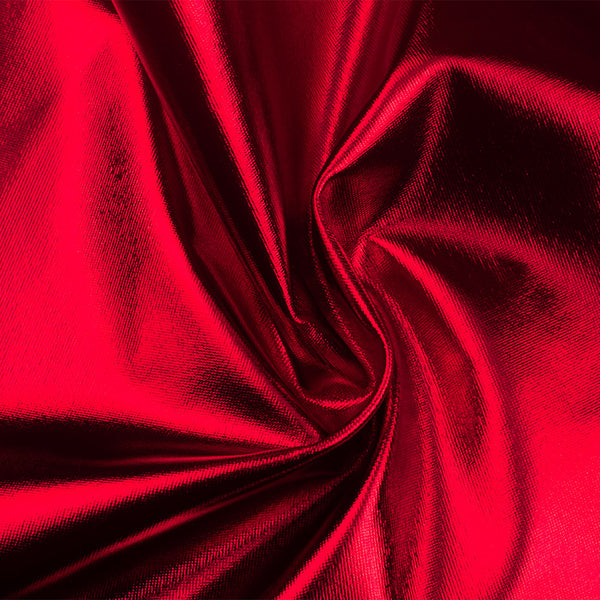 Foil Stretch Knit - Red
