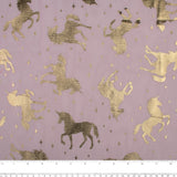Foil Printed Tulle - Unicorn - Pink