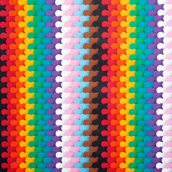 Rainbow stripe cotton - PRIDE - Stripe cercle - Multicolour