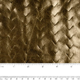 COSTUME - Tissu métallisé coupé au laser - Or
