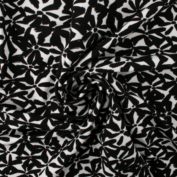 BAMBOU - Tricot imprimé - Noir / blanc