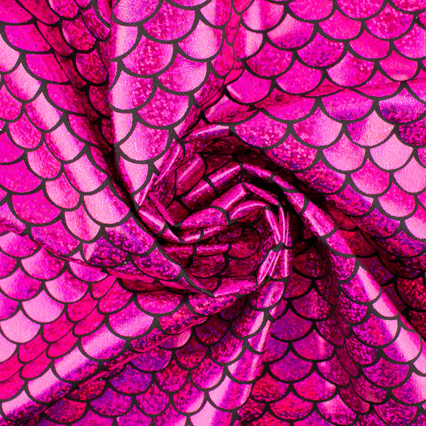 MARDI GRAS - Costuming Fabric - Scales - Pink