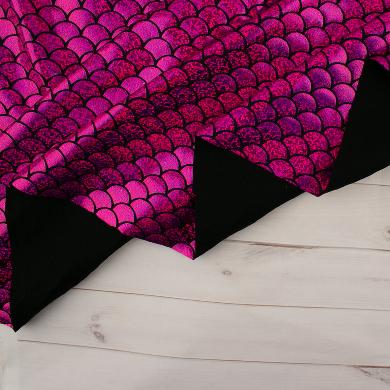 MARDI GRAS - Costuming Fabric - Scales - Pink