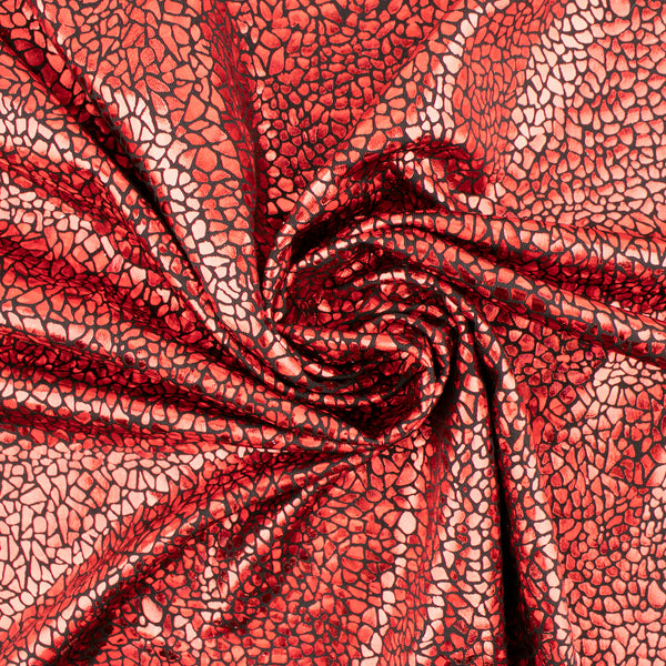 MARDI GRAS - Tissu pour déguisement - Pierre - Rouge