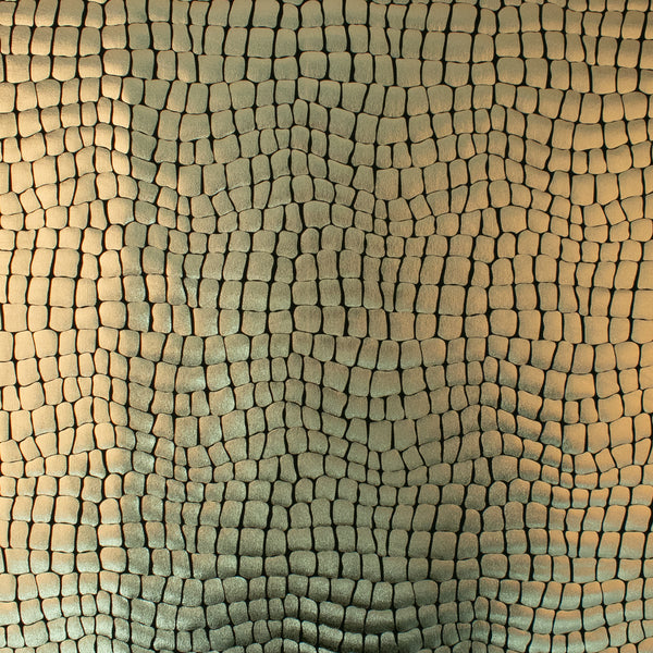 MARDI GRAS - Tissu pour déguisement - Crocodile - Or