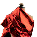 MARDI GRAS - Tissu pour déguisement - Carré - Rouge