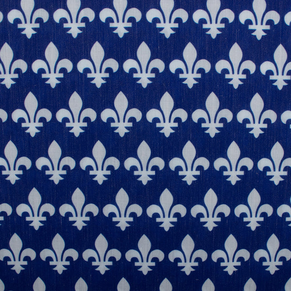 Patriotic prints - Fleur-De-Lis - Blue