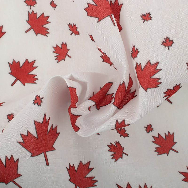 Imprimé Patriotique - Canada - Blanc / Rouge