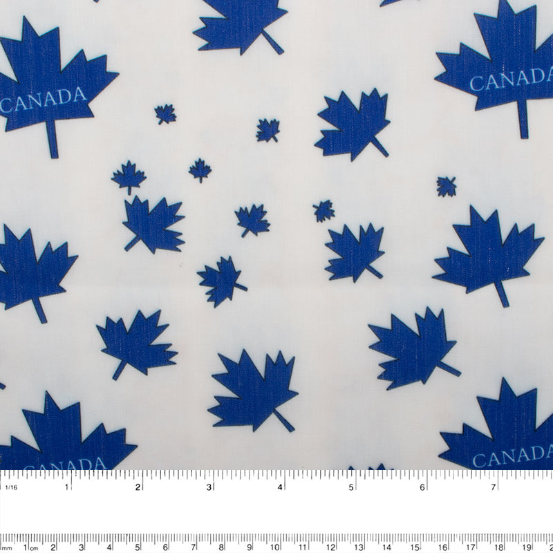 Imprimé Patriotique - Canada - Blanc / Bleu