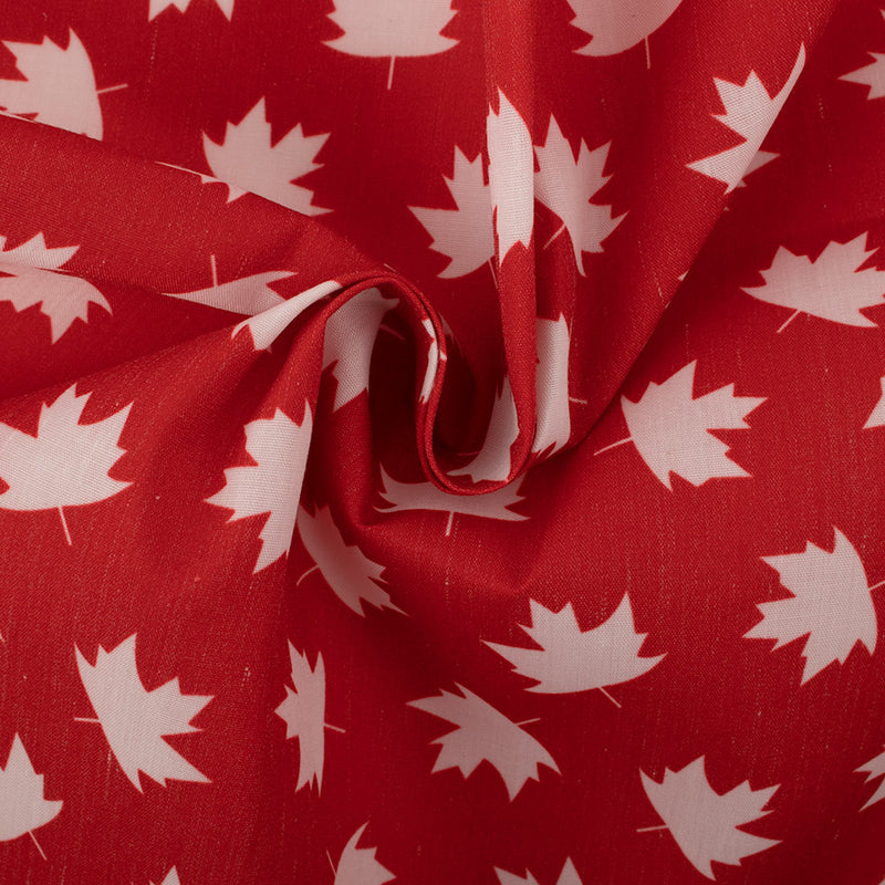 Patriotic prints - Small maple leaf - Red