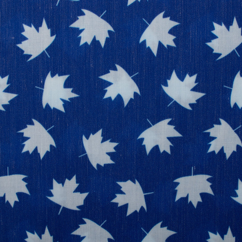 Imprimé Patriotique - Petire feuille d'érable - Bleu