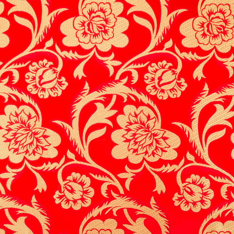 Chinese Brocade - Peony - red / gold