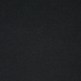 2 x 2 Rib Tubular Knit - Black