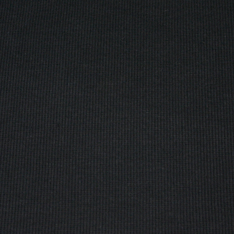 2 x 2 Rib Tubular Knit - Black