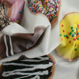 Stay dry digital printed PUL -  Doughnuts - white / multicolour
