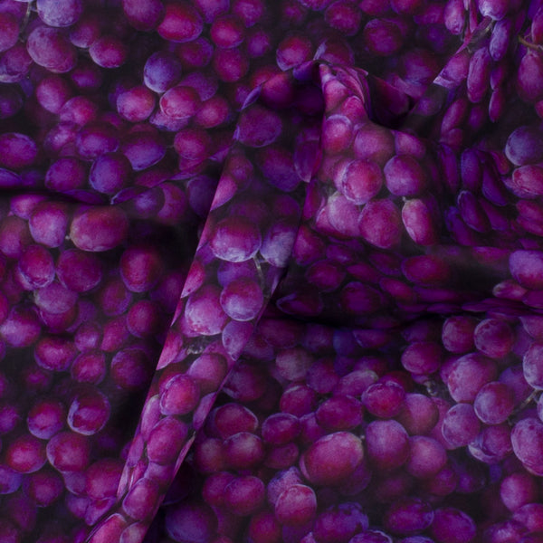 Stay dry digital printed PUL - Grape - Purple
