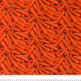Stay dry digital printed PUL - Carrot - Orange