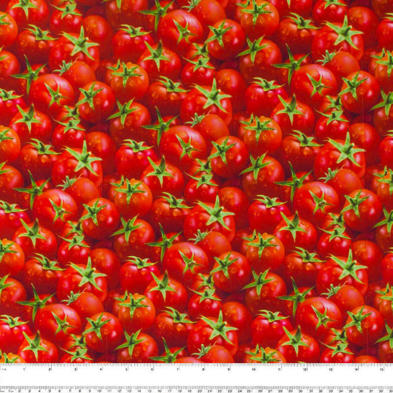 Imprimé digital PUL vivre au sec -  Tomate - Rouge