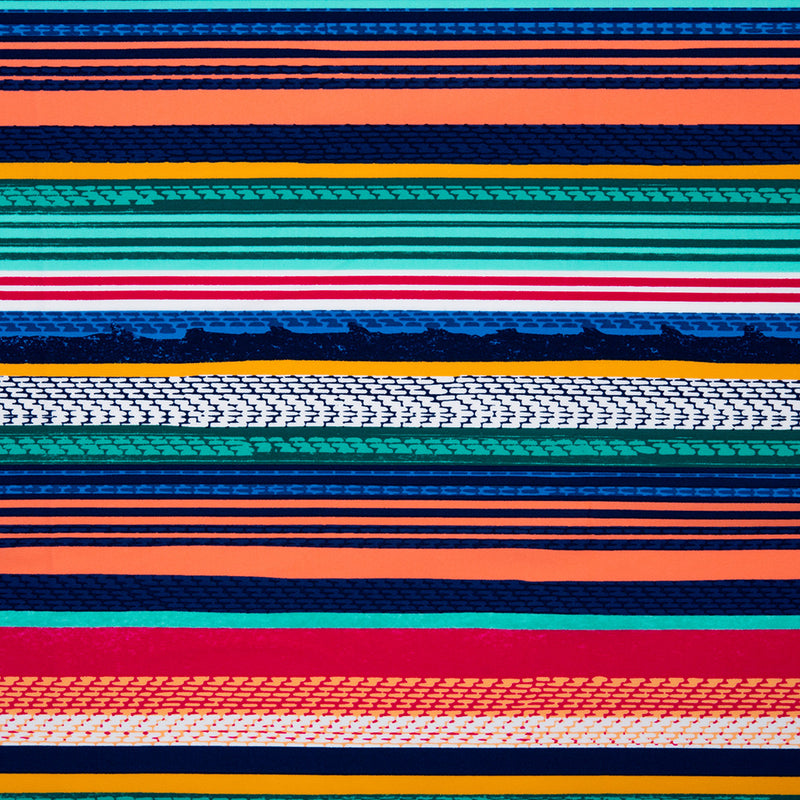 Bathing Suit Print - Geometric stripe - Multicolour