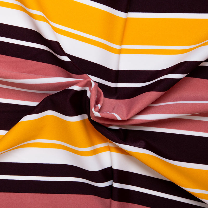 Bathing Suit Print - Stripes - Yellow / Pink