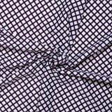 Tissu imprimé pour costume de bain - Losange - Noir / Blanc