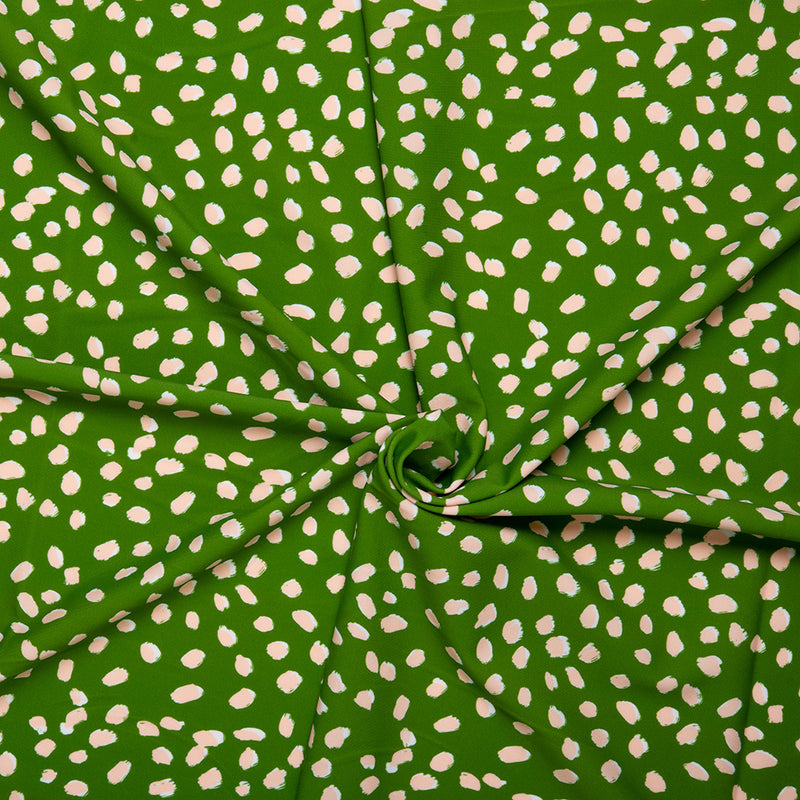 Tissu imprimé pour costume de bain - Trait - Vert