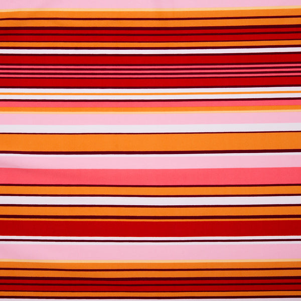 Bathing Suit Print - Stripes - Pink / Red / Orange